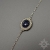 Gorm II, bransoletka z fasetowanym szafirem, beading / Sol / Biżuteria / Bransolety