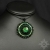 Noita I, medalion ze szkłem dichroicznym, haft koralikowy / Sol / Biżuteria / Wisiory