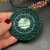 Vanantara, medalion z labradorytem, haft koralikowy, beading / Sol / Biżuteria / Wisiory