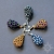 Ażurowe krople z hematytu III, kolczyki, beading / Sol / Biżuteria / Kolczyki