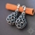 Ażurowe krople z hematytu III, kolczyki, beading / Sol / Biżuteria / Kolczyki