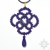Safaia, ażurowy wisior z lapis lazuli, beading / Sol / Biżuteria / Wisiory