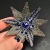 Gwiazda Majestic Blue, broszka z kryształami Swarovskiego, beading / Sol / Biżuteria / Broszki