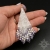 Meringo, białofioletowe "indiańskie" kolczyki, beading / Sol / Biżuteria / Kolczyki