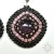 Shen, kolczyki ze szkłem dichroicznym, haft koralikowy / Sol / Biżuteria / Kolczyki