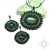 Lindir, kolczyki ze szkłem dichroicznym, haft koralikowy / Sol / Biżuteria / Kolczyki