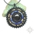 Vanam, medalion z fasetowanym hematytem, haft koralikowy / Sol / Biżuteria / Wisiory