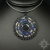 Vanam, medalion z fasetowanym hematytem, haft koralikowy / Sol / Biżuteria / Wisiory