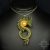 Orinys, wisior ze smokiem, beading / Sol / Biżuteria / Wisiory