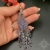 Pawie lawendowe, kolczyki z frędzlami, beading / Sol / Biżuteria / Kolczyki