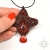 Sharadasya, wisior z jadeitem i karneolem, beading / Sol / Biżuteria / Wisiory