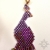Pawie fioletowe I, kolczyki z frędzlami, beading / Sol / Biżuteria / Kolczyki