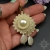 Engelar, kolczyki z perłami seashell, haft koralikowy / Sol / Biżuteria / Kolczyki