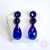 Majestic Blue I, kolczyki z kryształami Swarovskiego, beading / Sol / Biżuteria / Kolczyki