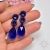 Majestic Blue I, kolczyki z kryształami Swarovskiego, beading / Sol / Biżuteria / Kolczyki