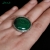 Ever Green -srebrny pierścionek z malachitem / dobrawa sobieraj / Biżuteria / Pierścionki