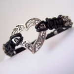 Braided leather bracelet