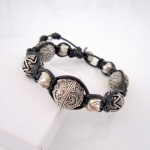 Braided leather bracelet