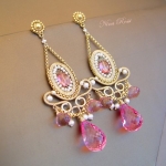 Pink delight chandeliers