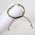 Braided leather  silk bracelet / Nina Rossi Jewelry / Biżuteria / Bransolety