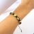 Braided leather  silk bracelet / Nina Rossi Jewelry / Biżuteria / Bransolety