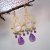purple fusion  / Nina Rossi Jewelry / Biżuteria / Kolczyki