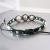 Braided leather  silk bracelet / Nina Rossi Jewelry / Biżuteria / Bransolety