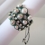 Braided leather  silk bracelet / Nina Rossi Jewelry / Biżuteria / Bransolety