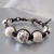 Braided leather bracelet / Nina Rossi Jewelry / Biżuteria / Bransolety