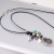 Solar quartz leather bracelet / Nina Rossi Jewelry / Biżuteria / Bransolety