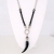 horn leather necklace / Nina Rossi Jewelry / Biżuteria / Naszyjniki