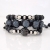 scull braided leather bracelet / Nina Rossi Jewelry / Biżuteria / Bransolety