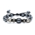 skulls braided leather bracelet / Nina Rossi Jewelry / Biżuteria / Bransolety