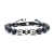 Nina Rossi Jewelry, Biżuteria, Bransolety, skulls braided bracelet unisex 