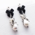 pearl & ribbon bow clusters / Nina Rossi Jewelry / Biżuteria / Kolczyki