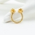 Nina Rossi Jewelry, Biżuteria, Pierścionki, gold open rose ring