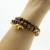 Boho chic sandalwood charms beaded bracelets set of 2 / Nina Rossi Jewelry / Biżuteria / Bransolety