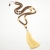 Nina Rossi Jewelry, Biżuteria, Bransolety, Sandalwood tassel necklace