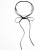 Nina Rossi Jewelry, Biżuteria, Naszyjniki, Black leather pearl Choker necklace