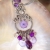 Sweet petunia naszyjnik -  srebro proby 930/999, ametyst / Nina Rossi Jewelry / Biżuteria / Naszyjniki