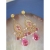 Pink delight chandeliers  / Nina Rossi Jewelry / Biżuteria / Kolczyki