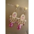 Pink delight chandeliers  / Nina Rossi Jewelry / Biżuteria / Kolczyki