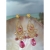 Pink delight chandeliers  / Nina Rossi Jewelry / Biżuteria / Kolczyki