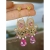 Pink delight chandeliers  / Nina Rossi Jewelry / Biżuteria / Kolczyki