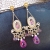 Pink delight chandeliers  / Nina Rossi Jewelry / Biżuteria / Kolczyki
