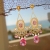 Pink delight chandeliers  / Nina Rossi Jewelry / Biżuteria / Kolczyki