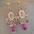 Pink delight chandeliers  / Nina Rossi Jewelry / Biżuteria / Kolczyki
