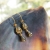 Pyrite  shine  petite  earrings  / Nina Rossi Jewelry / Biżuteria / Kolczyki