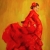 Tancerka flamenco w czerwonej sukni Rezerwacja / Magdalena Sarnat / Dekoracja Wnętrz / Obrazy