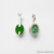 Kolczyki - Druza celadon in satin / VENUS GALERIA / Biżuteria / Kolczyki